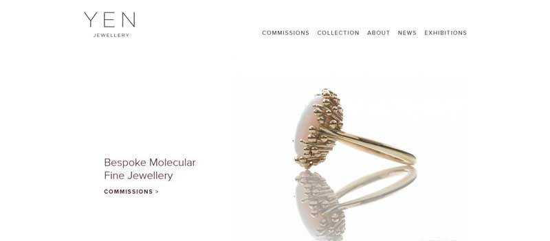 珠寶網(wǎng)站設(shè)計實例--Yen Jewellery