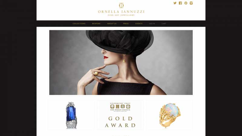 珠寶網(wǎng)站設(shè)計實例--Ornella Iannuzzi